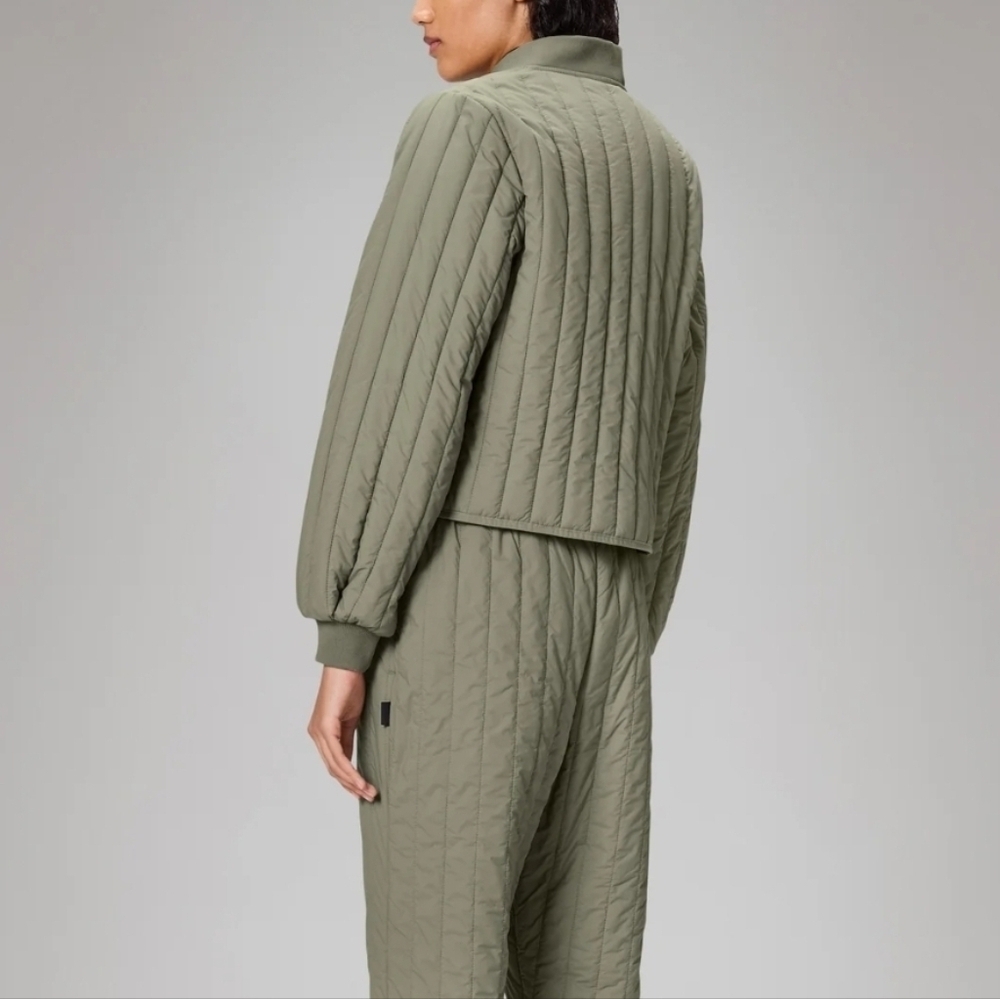 NWT! Rains, Banja Liner Bomber W Jacket, Drift, Size Small, MSRP $150 - Picture 5 of 10